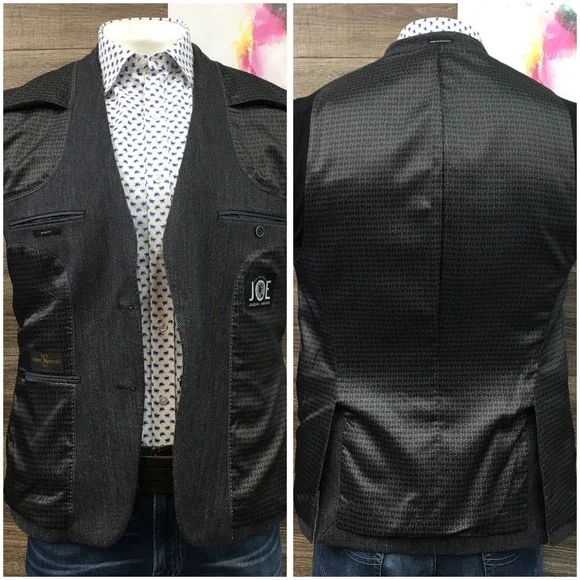 JOSEPH ABBOUD Mens Cotton Blazer Sport Coat Casual Jacket 40R Slim Fit Suit